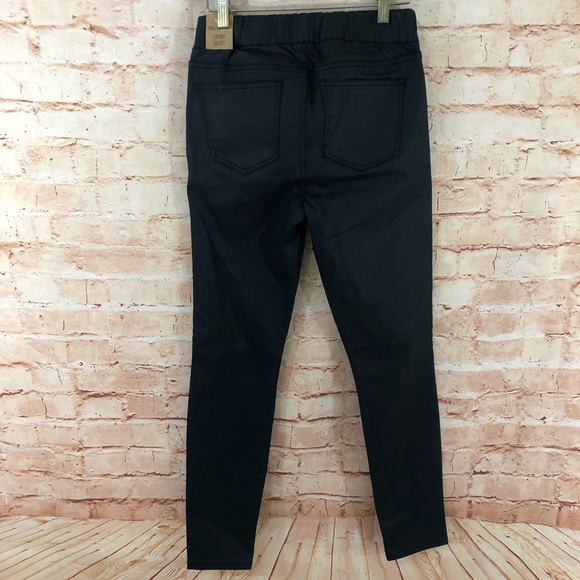 NWT Madewell Skinny Skinny Coated Black pant - Picture 3 of 6